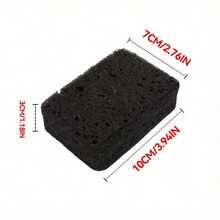 3/10/25 Pack Black Household Cleaning Sponge - Durable Natural Seaweed Scrubbing Sponge Suitable For Kitchen, Bathroom And More - Excellent For Removing Stains And Grease, Suitable For Dishware And Surface Cleaning - C - View 4