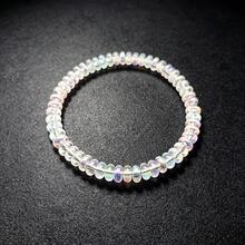 1件女款手工極光水晶串珠手鍊，簡約優雅休閒幸運飾品，百搭時尚珠寶，適合日常配戴、約會，送給媽媽的禮物 - 彩色 - 查看 15