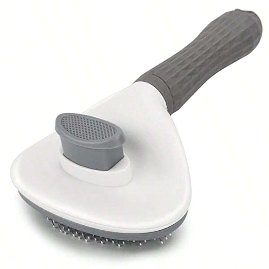 One-Click Self-Cleaning Pet Slicker Brush Complete Set, Anti-Scratch Round Pin Dog Cat Deshedding Comb, Ergonomic Non-Slip Handle Grooming Supply For Indoor Pets Long Short Hair Fur Removal