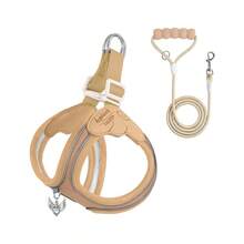 Pet Harnesses - Yellow Chest and Back Brace With Rope - View 18