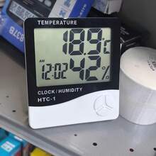 1pc Digital Hygrometer - Indoor And Outdoor Temperature Monitoring/Precise Testing/Home Office Temperature And Humidity Meter - LCD Display (Battery Not Included) - A - View 8
