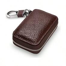 Men's Keybag Car Key Car Key Chain Keychain Holder Metal Hook And Keyring Zipper Bag For Remote Key Car Key Pouch Dad's Gift Mother's Gift A,Keyholder - Multicolor - View 14