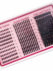4-In-1 Combination False Eyelashes (Cluster), Specifications Cover 280/270/260 Clusters And 100D-200D Density, Length 6-20mm; Supports Reusable, Suitable For DIY Lash Extensions, Includes Cartoon Style And Faux Mink Thick Style. - D - View 6