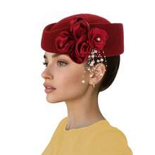 European And American New Style Space Layer Rhinestone 2-Flower Multi-Layer Stacked Tie-Up African Evening Party Hat Auto Gele Headwrap - Flower Hat - View 21