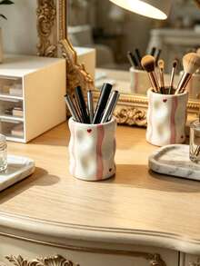 Cute Pen Holder, Creative Desktop Pen Organizer Box, Pencil And Stationery Storage Container, Fashionable Desktop Accessory Organizer, Classroom Storage Tool, Back To School Supplies, Home Office Desk Decor, Multi-Function Pen Holder Stand - Multicolor - View 18