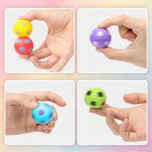 Children Birthday Party Favors Goodie Bag Stuffers, Finger Rotatable Soccer Ball , Sensory Stress Relief Toys, Anti-Stress Fidget Balls For Kids Random Color - Multicolor - View 8