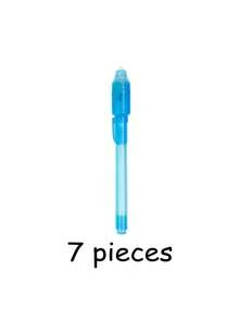 10/7/5 piezas Bolígrafo multifunción anti-falsificación con tinta invisible UV, bolígrafo detector de billetes de cabeza grande, bolígrafo fluorescente mágico, escritura secreta, bolígrafo para marcar notas, marcado invisible, gran regalo, regalo de cumpleaños festivo, regalo de vuelta a la escuela, regalo para familia amigos compañeros de clase colegas, regalo sorpresa para él/ella - Resaltador - Ver 9