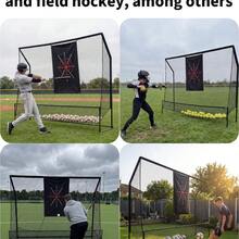 Soonbuy 10x7.5FT Heavy Duty Golf Hitting Net For Backyard Real Balls, Portable Chipping Swing Training Net With Cloth, Indoor Outdoor Golf Accessories Gifts For Men Dad Him Birthday Yard Sports - Black - View 6