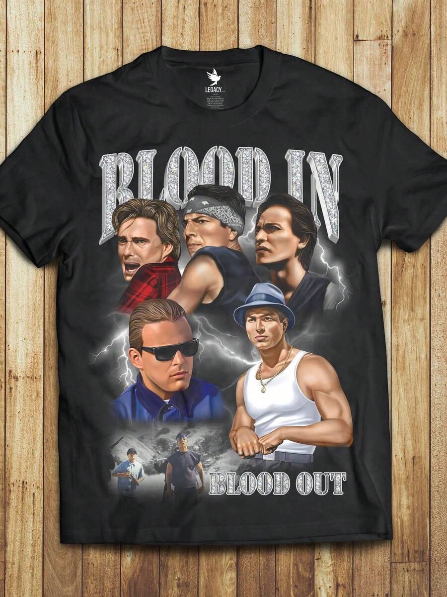Camiseta de tributo Blood In Blood Out Edición Diamante.jpg - Negro - Ver 1