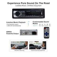 全功能汽車多媒體MP3播放器，含FM收音機、ISO電源接口、AUX輸入接口、USB接口，多色可選通用汽車收音機 - A - 查看 6
