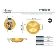 Flat Bottom Frying Pan, Available In Gold And Silver 2 Colors, Dual Handle European Style, Stainless Steel Pasta Plate, Steak Plate, Seafood Pot, Korean Hot Pot, Home Cooking, High Temperature Resistant Pot, Baking Tray - View 20