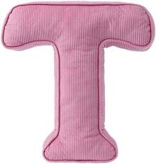 Almohada de felpa con letra rosa, almohadas decorativas con forma de letra inicial de pana, almohadas de letras del alfabeto inglés de la A a la Z para decoración de sofá, recámara, sala de estar (S) - E - Ver 20