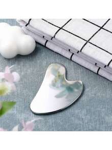 1pc Stainless Steel Heart-Shaped Facial Massage Tool, Portable Muscle Relaxation Massage Board, Stainless Steel Facial Gua Sha Tool, Facial Massage Tool, Soft Metal Gua Sha Tool For Reducing Facial And Body Puffiness, Beauty Gua Sha Tool For Body, Eye And Neck Massage, Valentine's Day Gift, Holiday Supplies, Massage - View 11