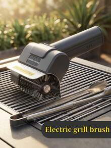 Electric BBQ Brush - Cordless Rechargeable BBQ Cleaning Brush, 180° Adjustable Brush Head, 2000mAh Large Capacity High Torque Rotating Brush, Suitable For Outdoor Stainless Steel And Cast Iron Grills - Multicolor - View 6