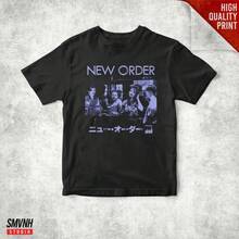 Camiseta unisex vintage New Order - Negro - Ver 2