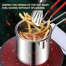 DeTODO Stainless Steel Deep Fryer Pot With Filter Rack - Compact And Easy To Use - View 6