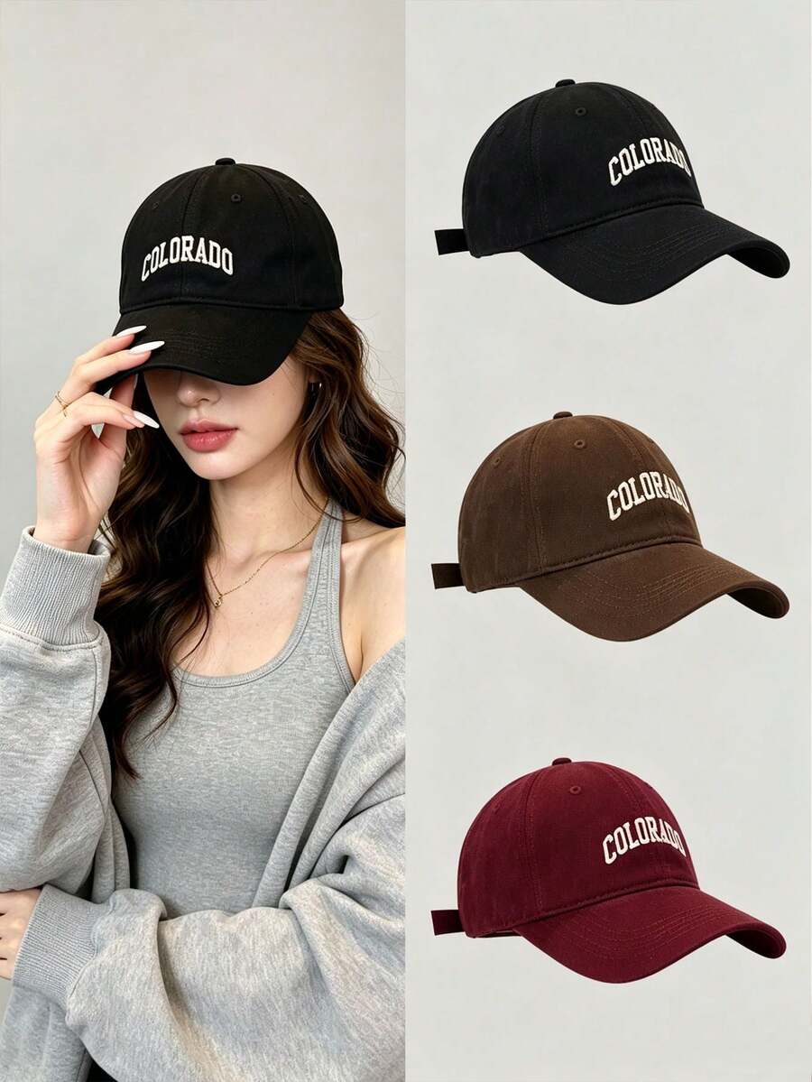 Unisex Vintage Washed Unstructured Baseball Cap, Adjustable Dad Hat, Summer Beach Style - Multicolor - View 1