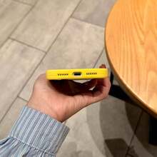液態矽膠 3 層全覆蓋軟橡膠手機殼，適用於 iPhone 17 Pro 17 Pro Max 17，清新夏季配色，防震保護殼配耐刮微纖維內襯，相容於 13 11 16 Pro Max 15 14 Plus 12 Mini XS Max 7 8 Plus - 鵝黃色 - 查看 6