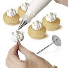 Piping Bags And Tips Set, Cake Decorating Kit Supplies, Frosting Piping Kit For Baking With Pastry Bags And Tips, Standard Converters, Silicone Rings, Reusable Piping Bags For Cookie Icing, Cupcake - Multicolor - View 4