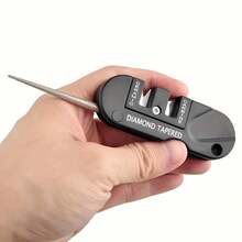 Pengasah Portabel 4-in-1 (Dengan Kerucut Berlian) - Pengasah Manual Tugas Berat untuk Berkemah, Mendaki, dan Peralatan Bertahan Hidup, Desain Luar Ruangan yang Ringkas dan Portabel, Dilengkapi dengan Sistem Penggilingan Logam dan Berlian yang Tahan Lama, Dapat Mengasah Pisau, Kapak, dll. - MultiWarna - View 9