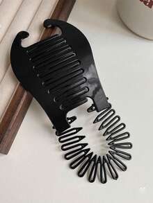1pc/2pcs Hair Claw Women Hair Comb Banana Clip Hair Riser Claw Hair,Bun Extension - Multicolor - View 8