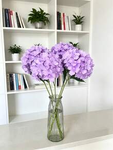 1朵高品質紫色人造繡球花，DIY婚禮花束、派對、客廳、花園、飯店、辦公室、情人節、母親節、返校裝飾、花園派對裝飾、DIY拱門花環裝飾，美學風格 - 淡紫色 - 查看 5