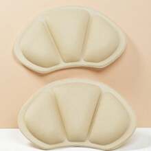 1 par de protectores de talón suaves y cómodos antiroce, almohadillas antideslizantes para talón, almohadillas universales para talón para tacones altos y zapatillas deportivas - Beis - Ver 5
