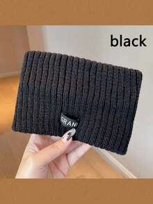 1/4pcs Solid Color Casual Polyester Knit Headband, Suitable For Cold Autumn/Winter Weather - Multicolor - View 4