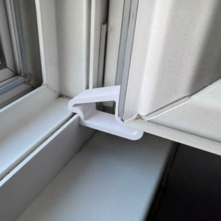 Tope de puerta y ventana de plástico duradero, cuña de bloqueo de riel desmontable de uso múltiple, tope de puerta para oficina