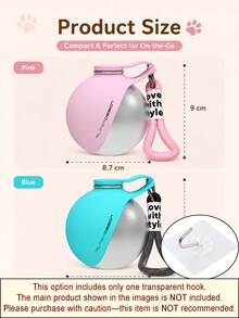 Small Dog Water Bottle With Fold Out Design Pet Travel Dispenser For Outdoor Puppy Cat Drinking Cup Stainless Steel Feeder Bowl Pet Supplies - Multicolor - View 7