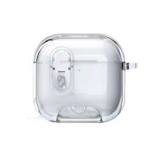 1 pieza Funda protectora de silicona suave transparente para auriculares Bluetooth, compatible con Apple 4 con soporte con interruptor Pro 3 - Multicolor - Ver 6