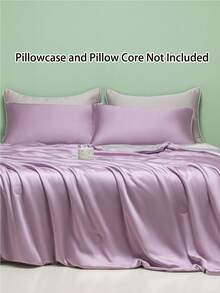 1pc Lightweight Luxury Quilt, Suitable For All Seasons, Thin, Washable, Durable Comforter - Lilac Purple - View 3