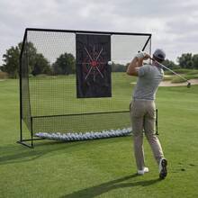 Soonbuy 10x7.5FT Heavy Duty Golf Hitting Net For Backyard Real Balls, Portable Chipping Swing Training Net With Cloth, Indoor Outdoor Golf Accessories Gifts For Men Dad Him Birthday Yard Sports - Black - View 2