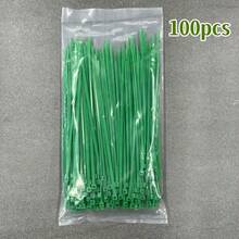 100pcs Heavy Duty Green Nylon Cable Ties - Self-Locking Garden Plant Ties, Used For Securing Vines, Leaves And Pipes, Multi-Purpose Gardening Binding Solution, Garden Ties | Decorative Garden Ties | Strong Grip Ties - Green - View 11