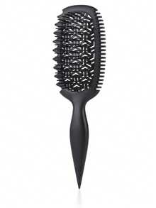1pc Curly Hair Venting Comb, Solid Color Plastic Venting Styling Comb With Airflow Slots, Flexible Teeth, Pointed Tail Design, Suitable For Curly, Wavy And Thick Hair - Multicolor - View 9