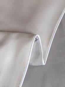 1pc Smooth Luxury Quilt, Suitable For All Seasons, Thin, Washable, Durable Comforter - Light Grey - View 11