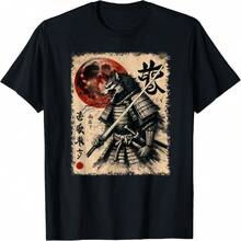 Alpha Werewolf Samurai Warrior T-Shirt - Black - View 6