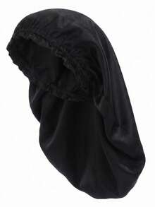 YPGVUO Extra Long Satin Hair Bonnet, Suitable For Braids And Dreadlocks, Silky Sleep Cap With Elastic Band, Solid Color Large Size Hair Bonnet, Women's Nighttime Headscarf - Multicolor - View 10
