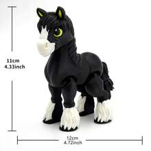 3D Printed Pony Toy, Creative Toy, Fidget Interactive Toy, Mini Game Toy, Portable Small Toy Ornament For Office And Entertainment, Suitable For Halloween, Christmas And Thanksgiving Decorations, Ideal Gift For Back To School Season - Multicolor - View 2