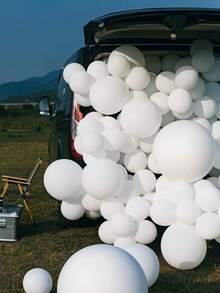 White Balloons 135 Pcs Different Sizes 36 18 12 10 5 Inch Latex Balloons Matte Arch Kit Garland For Birthday Graduation Baby Shower Anniversary Wedding Party Decorations - 白色 - 查看 3