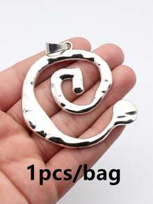 1pc 80x70mm Large Swirl Shaped Pendant Pendant For DIY Jewelry Making Necklace Keychain Phone Chain Bracelet Making Accessories Handmade Craft - Swirl-shaped Pendant - View 10
