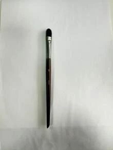 1pc Tapered Detail Eyeshadow Brush, Small Eyeshadow Eyeliner Eye Puff Detail Makeup Brush, Horse Hair Rosewood Copper Tube - Multicolor - View 6