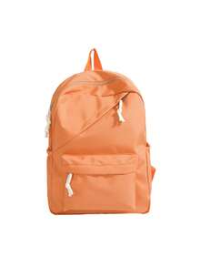 1pc Back To School Large Capacity Casual Versatile Solid Color Backpack, Minimalist Solid Color Multi-Functional Student Backpack, Suitable For Daily Use, Outings, Travel, Exclusive Use. Birthday Gift. - Multicolor - View 13