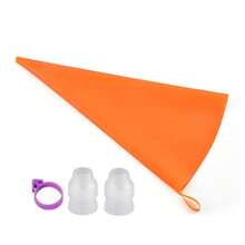 4/8pcs/Set Cake Icing Decorating Diy Set Tools Including: 1pc Reusable 12inch Silicone Piping Bags, 2pcs Decoration Nozzle Converter, 1pc Zip Ties, Pastry Cake Baking Tool Kitchen Tool - View 18