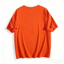 Plus Size Salty With Umbrella Graphic Tee - Vintage Style Summer Beachwear For Women, Perfect For Vacation And Everyday Wear, T-Shirt-Unisex - 橘色 - 查看 2