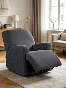 1-Seater Jacquard Recliner Sofa Cover, Non-Slip Elastic Sofa Cover, Washable Chair Protector, Elastic Recliner Sofa Cover, Non-Slip Sofa Cover For Living Room - Multicolor - View 17