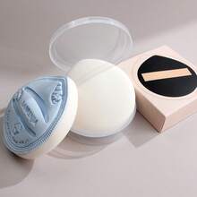 1pc Large Wet & Dry Makeup Sponge With Storage Box, Soft & Skin-Friendly, Even Powder Application - Multicolor - View 11