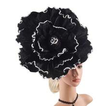 1pc Elegant Flower Fascinators Hat For Women Big EVA Flower Cocktail Fascinator Headwear Wedding Tea Party Hats Prom Hair - A - View 15