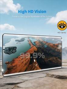 2 Packs 3D Curved Clear Tempered Glass Screen Protectors HD Clarity Explosion-Proof & Scratch-Resistant, Fingerprint ID Compatible. Compatible With Samsung Galaxy S26/S25 Compatible With Xiaomi 15T Note 15/14 Reno Series And More Models. 9H Hardness Auto Adsorption High Hardness Rounded Edge Dust-Proof Design. - 2Pcs - View 5