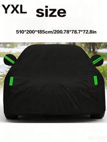 Thickened Fabric Car Cover, Full Surround Design For Dust, Sun, Rain And Snow Protection, Blocks UV Rays To Insulate And Cool Down Car Interior, Windproof, Scratch Resistant And Tear Resistant, All-Round Protection For Outdoor Parking, - Silver - View 25